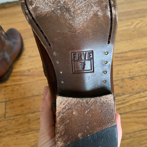 Frye Melissa Redwood Lace-Up Riding Boots - Picture 4 of 7